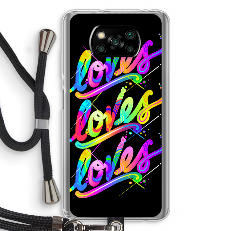 Loves: Xiaomi Poco X3 Pro Transparant Hoesje met koord