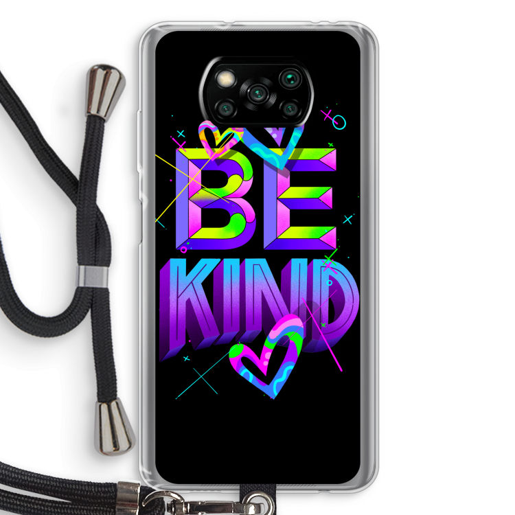 Be Kind: Xiaomi Poco X3 Pro Transparant Hoesje met koord