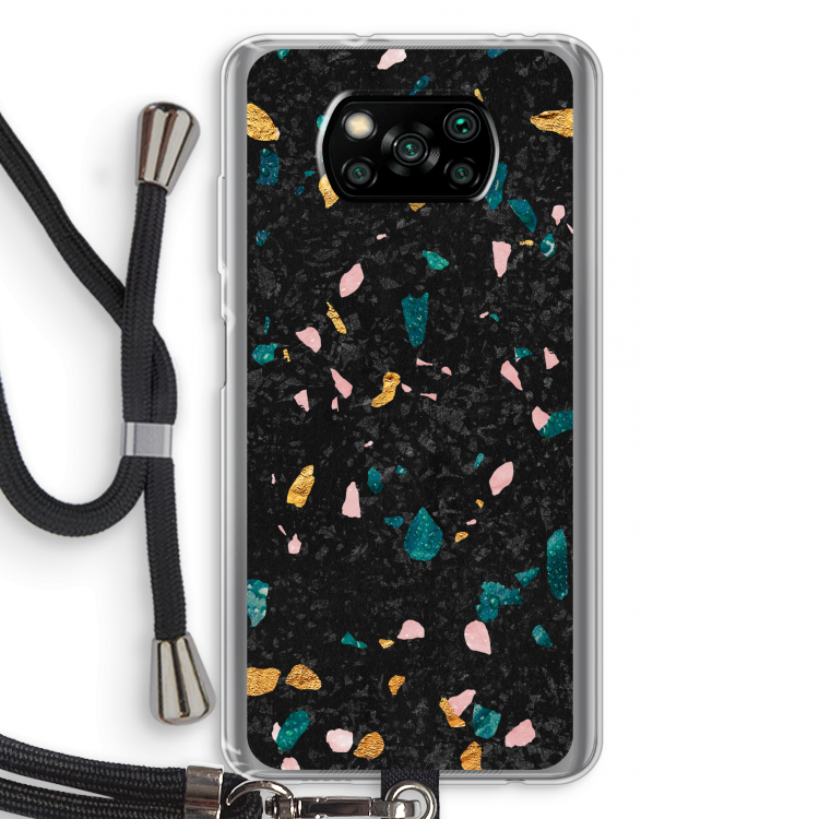 Terrazzo N°10: Xiaomi Poco X3 Pro Transparant Hoesje met koord