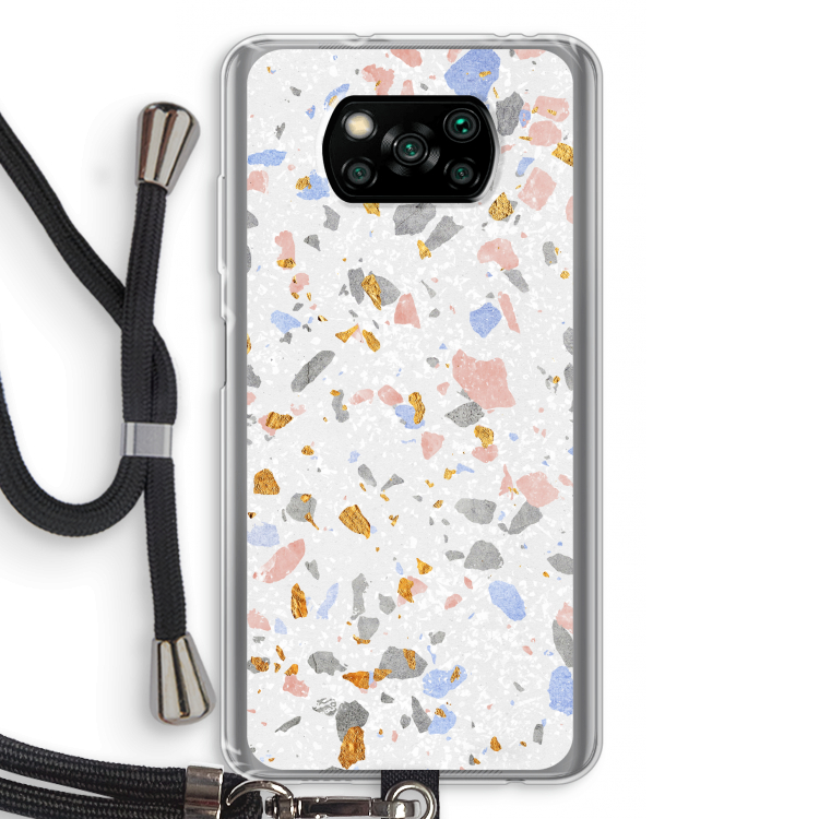 Terrazzo N°8: Xiaomi Poco X3 Pro Transparant Hoesje met koord