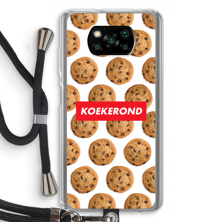 Koekerond: Xiaomi Poco X3 Pro Transparant Hoesje met koord