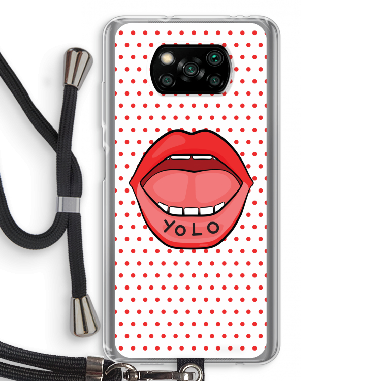 Yolo Denise: Xiaomi Poco X3 Pro Transparant Hoesje met koord