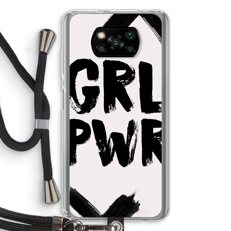 Girl Power #2: Xiaomi Poco X3 Pro Transparant Hoesje met koord