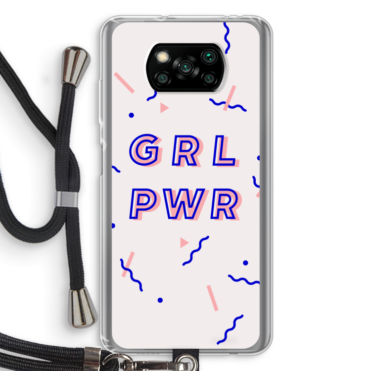 GRL PWR: Xiaomi Poco X3 Pro Transparant Hoesje met koord
