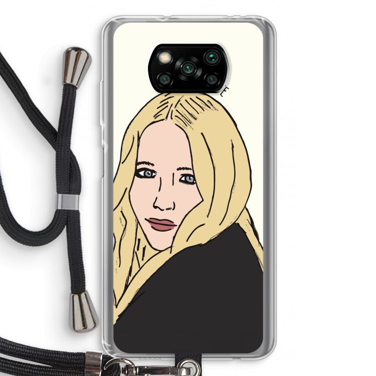 Mary Kate: Xiaomi Poco X3 Pro Transparant Hoesje met koord