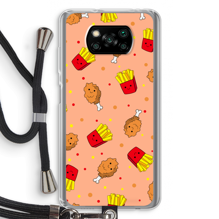 Chicken 'n Fries: Xiaomi Poco X3 Pro Transparant Hoesje met koord