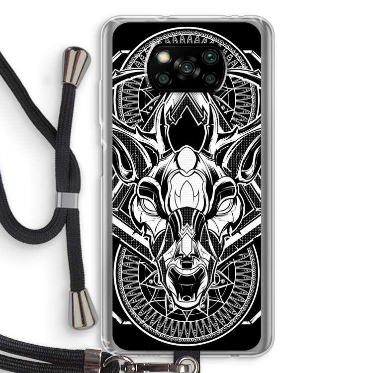 Oh Deer: Xiaomi Poco X3 Pro Transparant Hoesje met koord