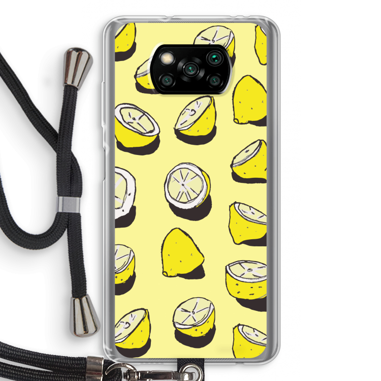 When Life Gives You Lemons...: Xiaomi Poco X3 Pro Transparant Hoesje met koord
