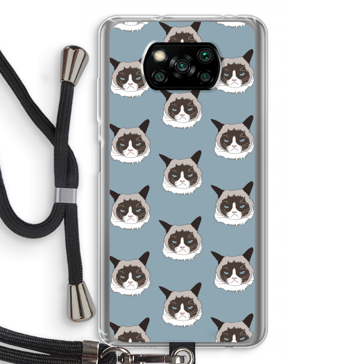 It's a Purrr Case: Xiaomi Poco X3 Pro Transparant Hoesje met koord