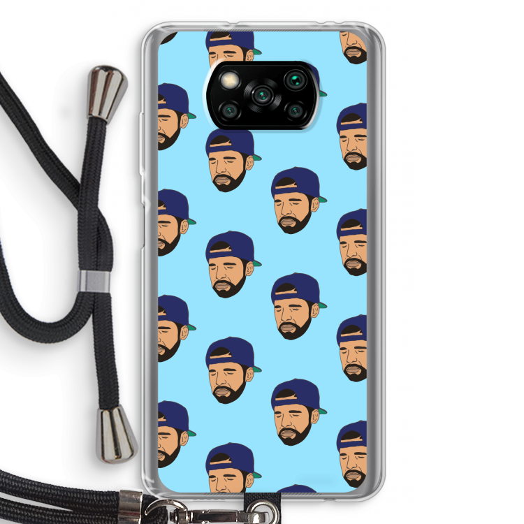 Drake Away: Xiaomi Poco X3 Pro Transparant Hoesje met koord