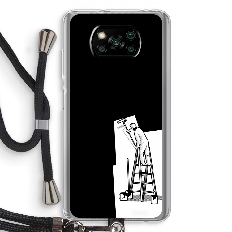 Musketon Painter: Xiaomi Poco X3 Pro Transparant Hoesje met koord