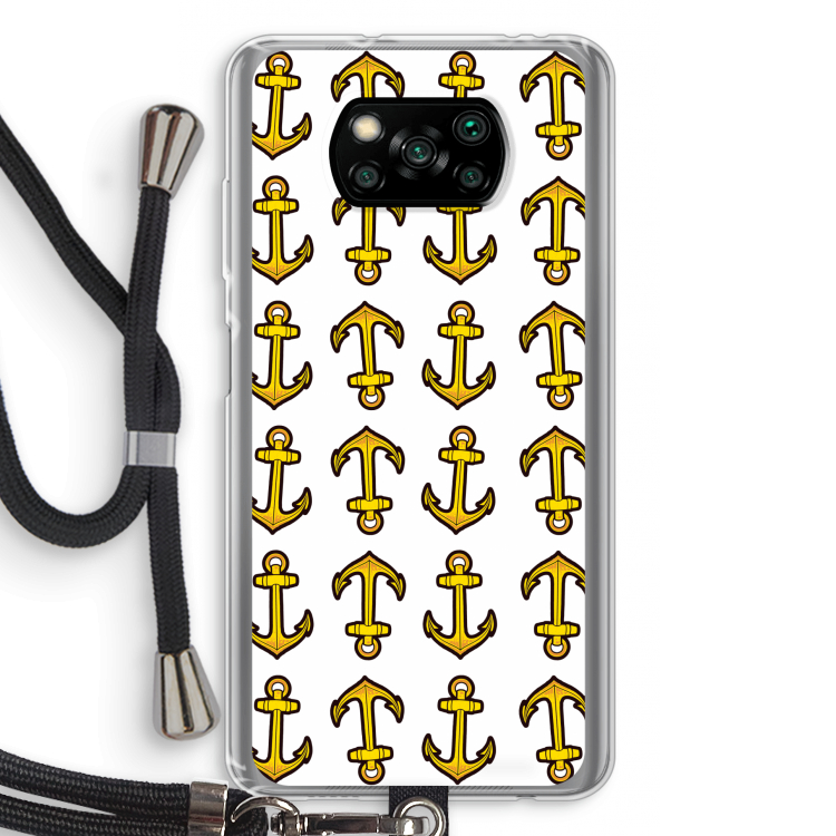 Musketon Anchor: Xiaomi Poco X3 Pro Transparant Hoesje met koord