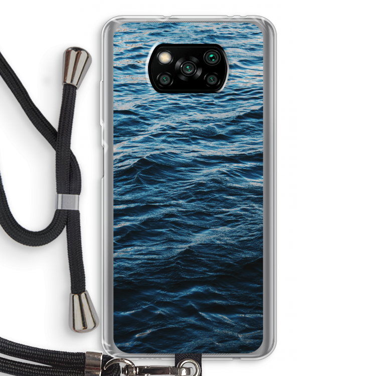 Oceaan: Xiaomi Poco X3 Pro Transparant Hoesje met koord