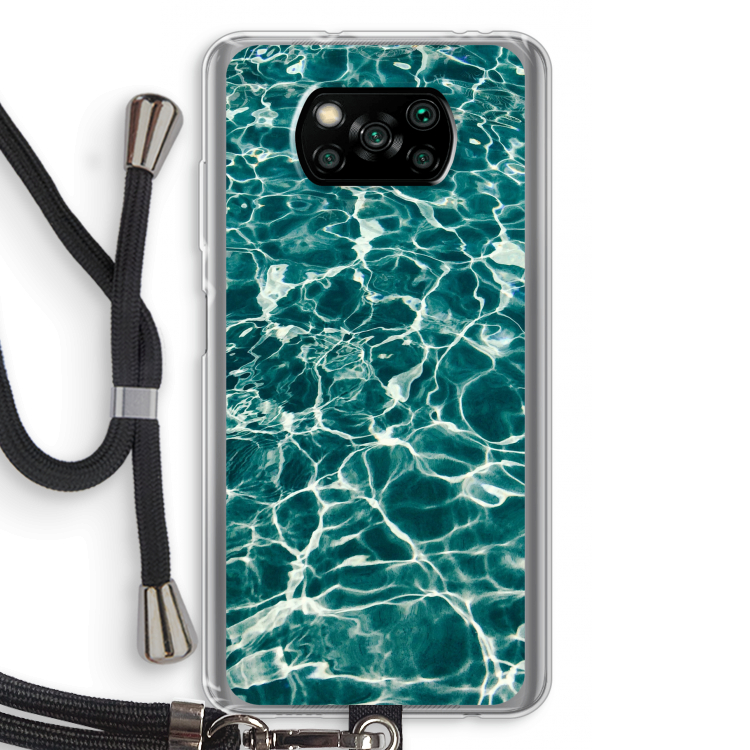 Weerkaatsing water: Xiaomi Poco X3 Pro Transparant Hoesje met koord