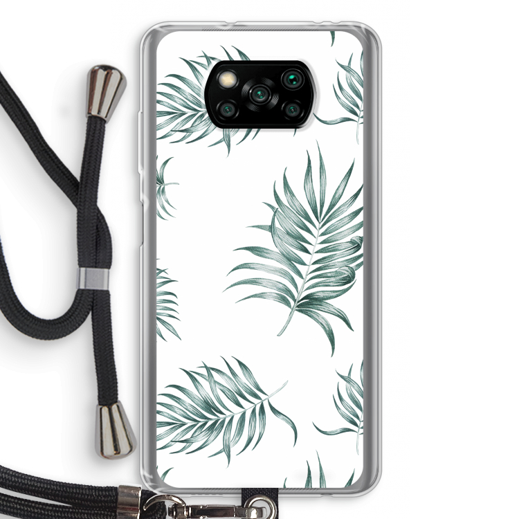 Simple leaves: Xiaomi Poco X3 Pro Transparant Hoesje met koord