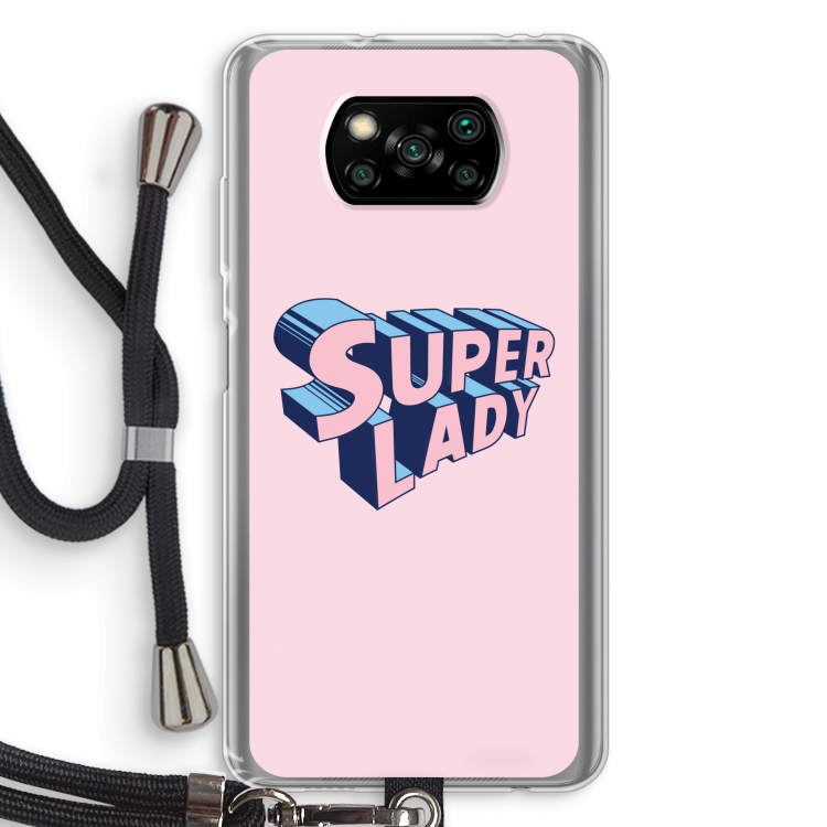 Superlady: Xiaomi Poco X3 Pro Transparant Hoesje met koord