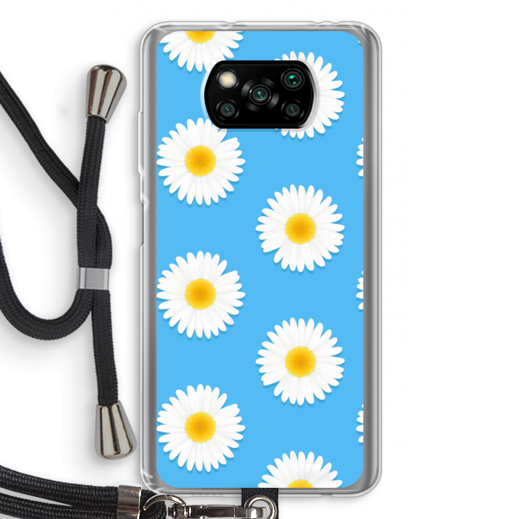 Margrietjes: Xiaomi Poco X3 Pro Transparant Hoesje met koord
