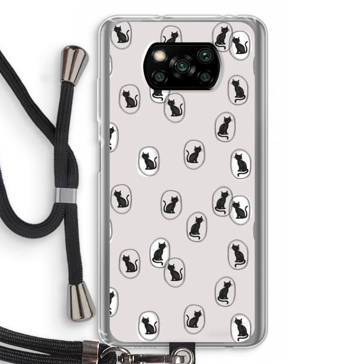 Miauw: Xiaomi Poco X3 Pro Transparant Hoesje met koord