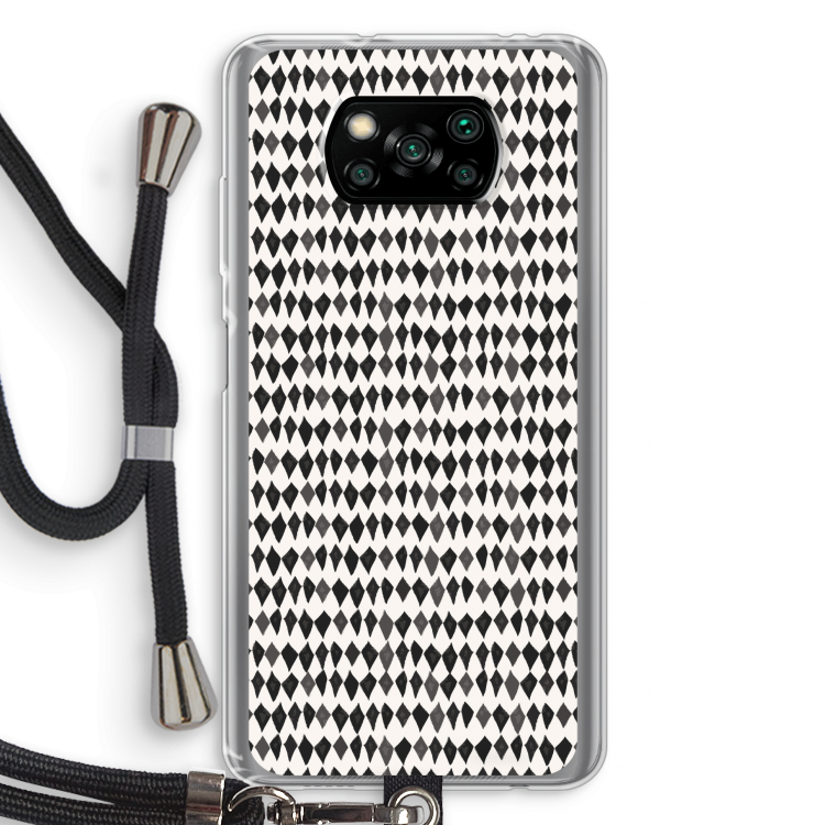 Crazy shapes: Xiaomi Poco X3 Pro Transparant Hoesje met koord