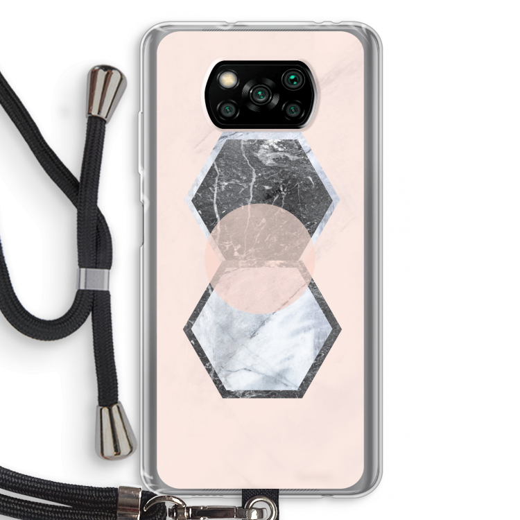 Creatieve toets: Xiaomi Poco X3 Pro Transparant Hoesje met koord