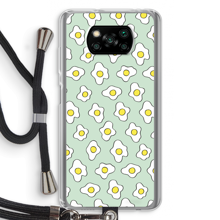Spiegeleitjes: Xiaomi Poco X3 Pro Transparant Hoesje met koord