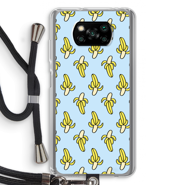 Bananas: Xiaomi Poco X3 Pro Transparant Hoesje met koord