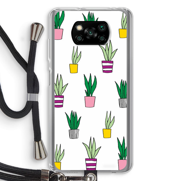 Sanseveria: Xiaomi Poco X3 Pro Transparant Hoesje met koord