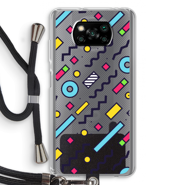 8-bit N°8: Xiaomi Poco X3 Pro Transparant Hoesje met koord