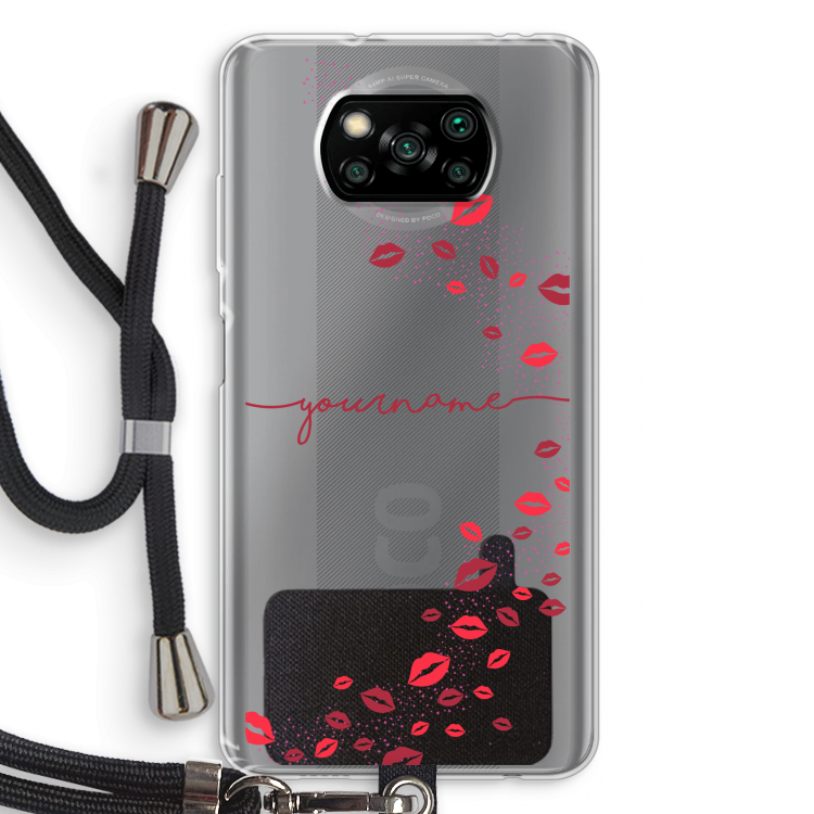 Kusjes: Xiaomi Poco X3 Pro Transparant Hoesje met koord