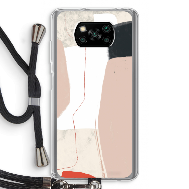 Lava: Xiaomi Poco X3 Pro Transparant Hoesje met koord