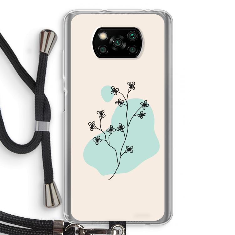 Love your petals: Xiaomi Poco X3 Pro Transparant Hoesje met koord