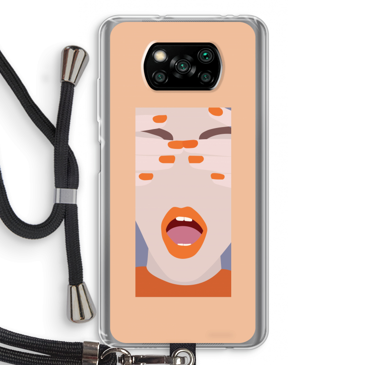 Surprise: Xiaomi Poco X3 Pro Transparant Hoesje met koord