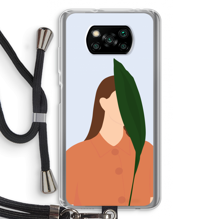 Leaf: Xiaomi Poco X3 Pro Transparant Hoesje met koord