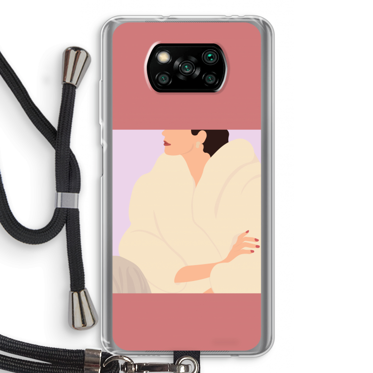 Cosy: Xiaomi Poco X3 Pro Transparant Hoesje met koord