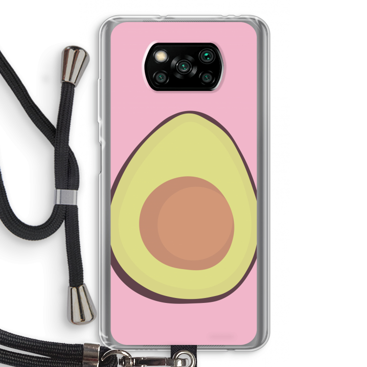 Avocado: Xiaomi Poco X3 Pro Transparant Hoesje met koord
