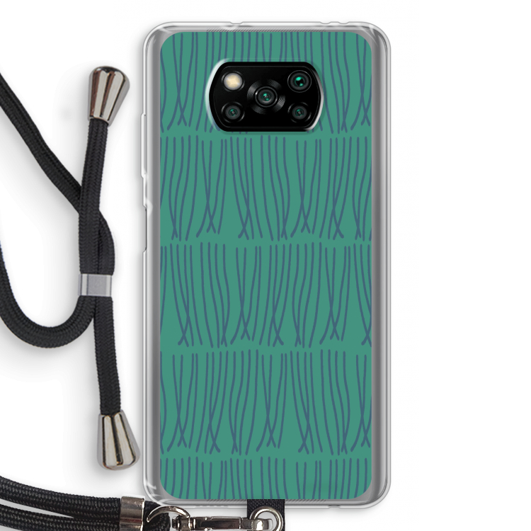 Swirls: Xiaomi Poco X3 Pro Transparant Hoesje met koord