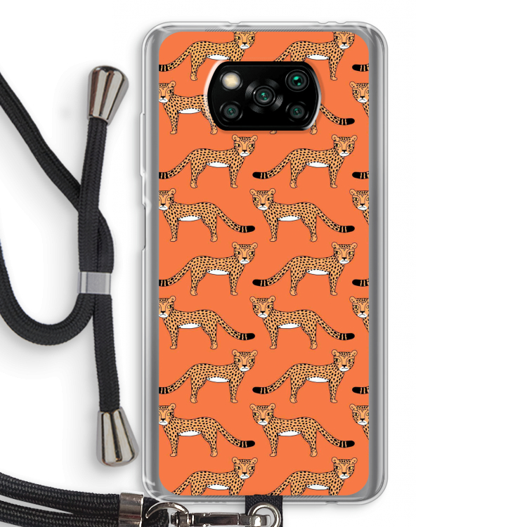 Cheetah: Xiaomi Poco X3 Pro Transparant Hoesje met koord