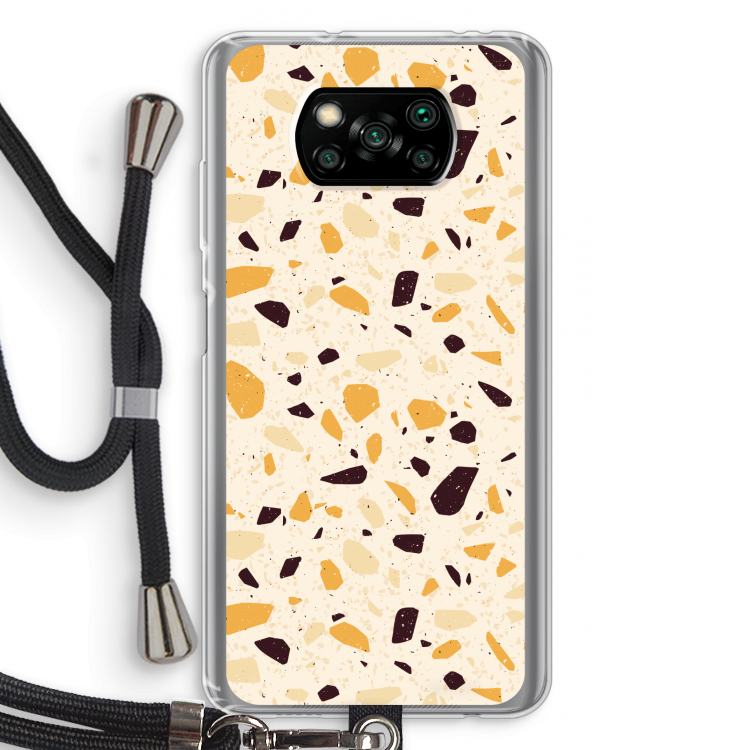 Terrazzo N°13: Xiaomi Poco X3 Pro Transparant Hoesje met koord