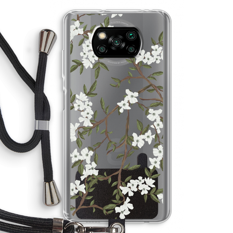 Blossoming spring: Xiaomi Poco X3 Pro Transparant Hoesje met koord