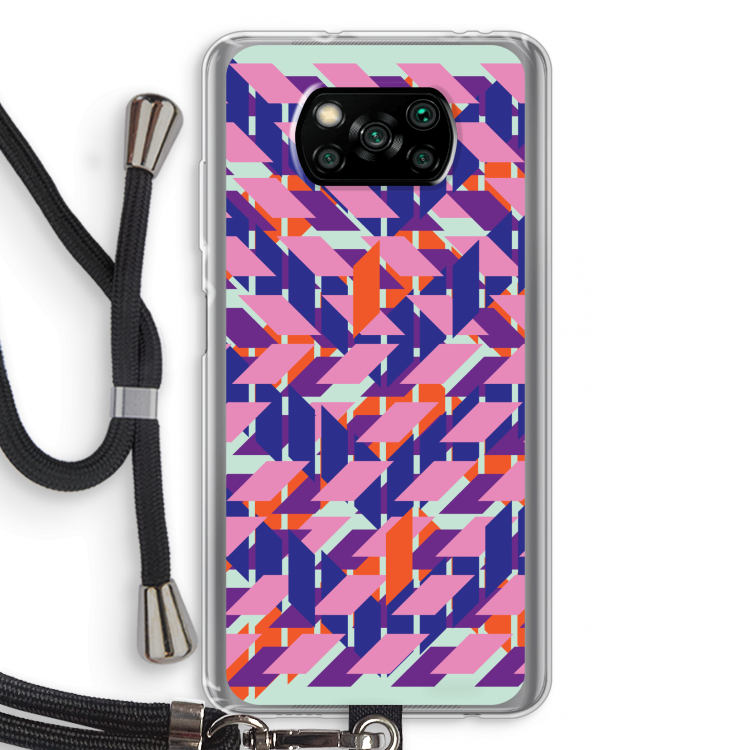 Skew Blush 3: Xiaomi Poco X3 Pro Transparant Hoesje met koord