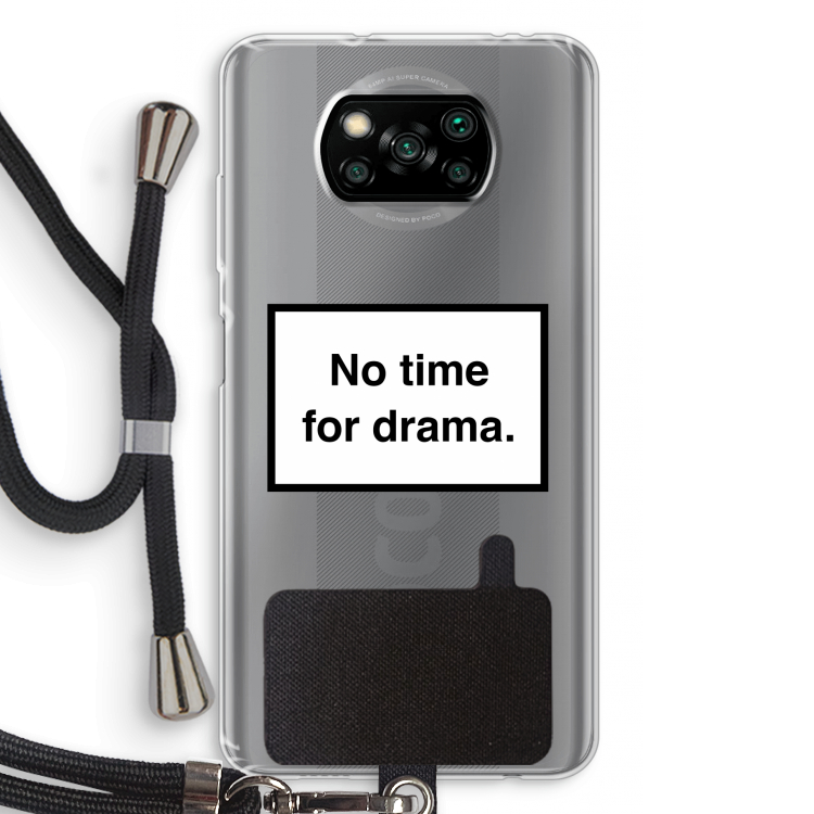 No drama: Xiaomi Poco X3 Pro Transparant Hoesje met koord