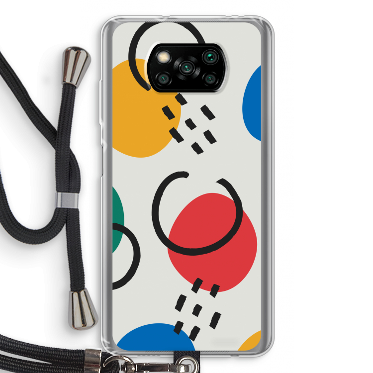 Illustratieve pop 3: Xiaomi Poco X3 Pro Transparant Hoesje met koord