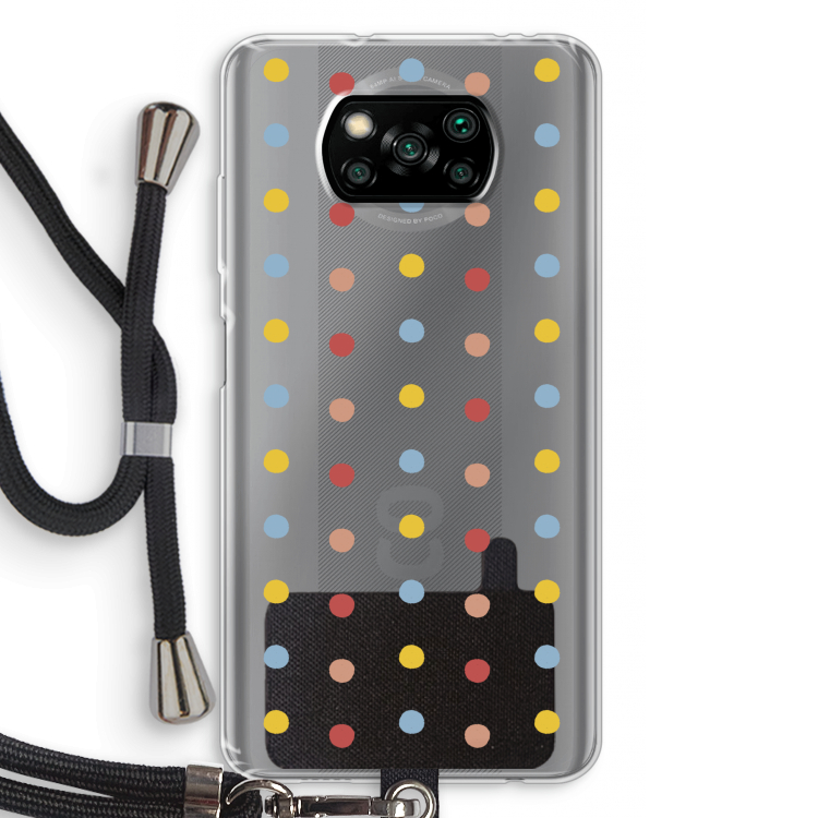 Bollen: Xiaomi Poco X3 Pro Transparant Hoesje met koord