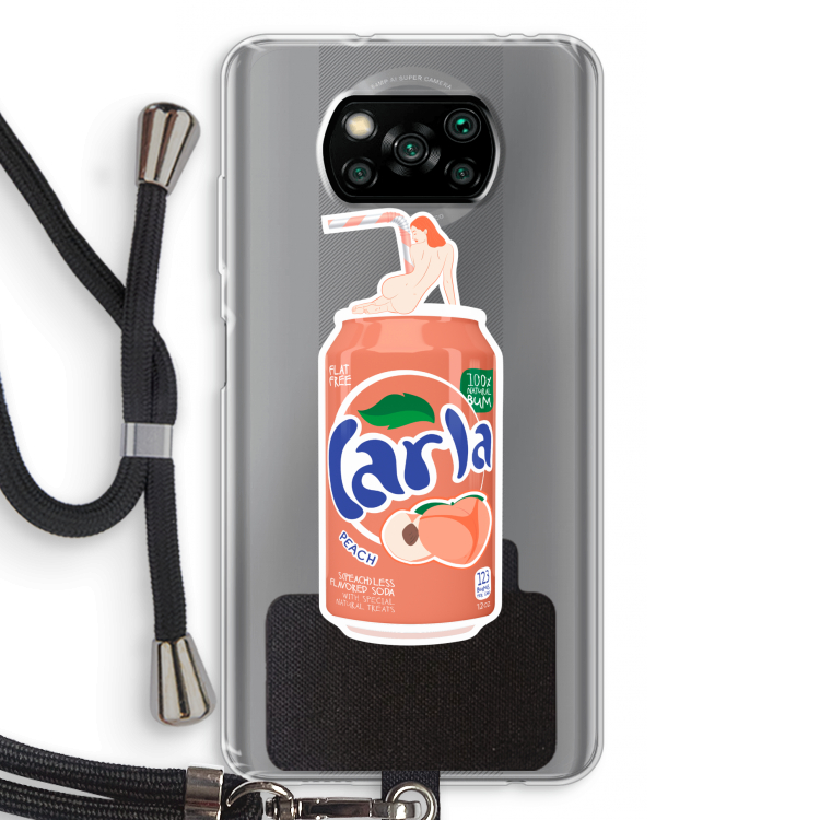 S(peach)less: Xiaomi Poco X3 Pro Transparant Hoesje met koord