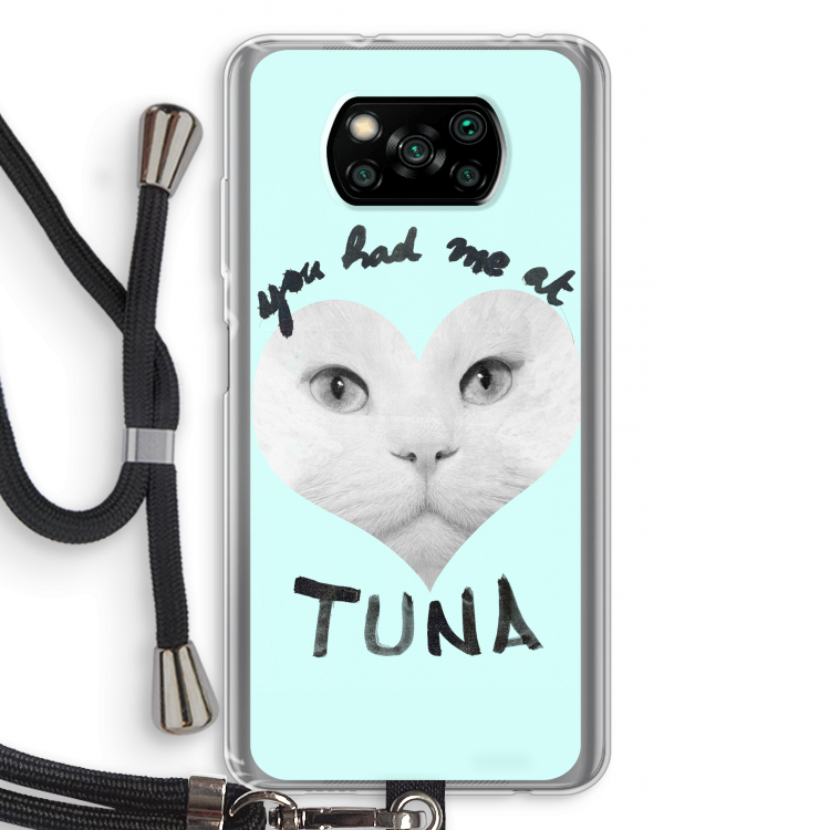 You had me at tuna: Xiaomi Poco X3 Pro Transparant Hoesje met koord