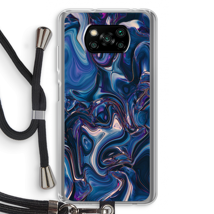 Mirrored Mirage: Xiaomi Poco X3 Pro Transparant Hoesje met koord