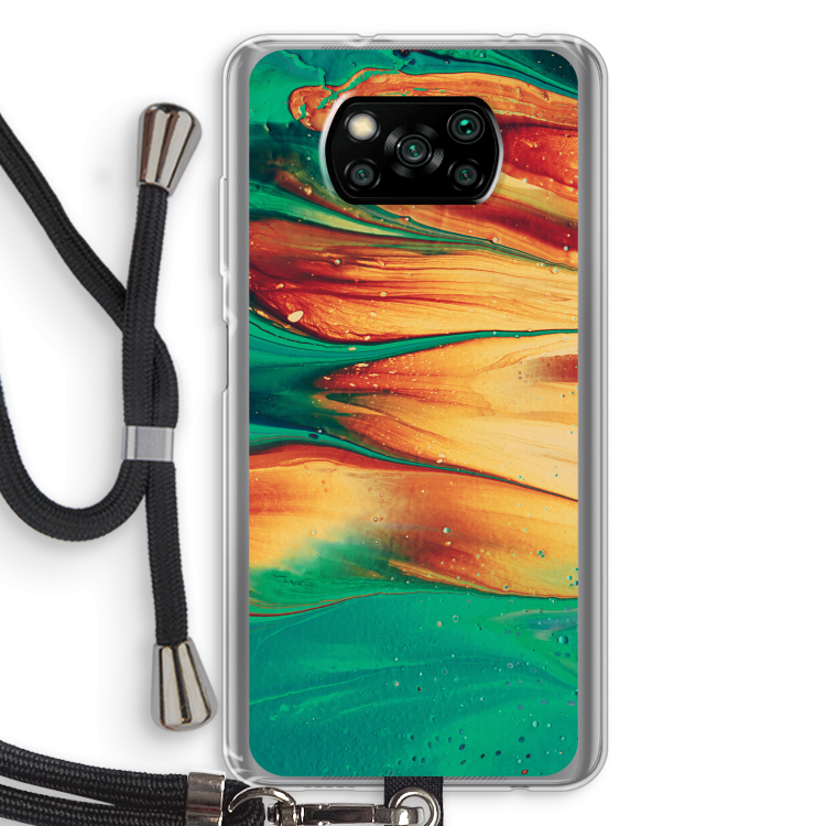 Green Inferno: Xiaomi Poco X3 Pro Transparant Hoesje met koord