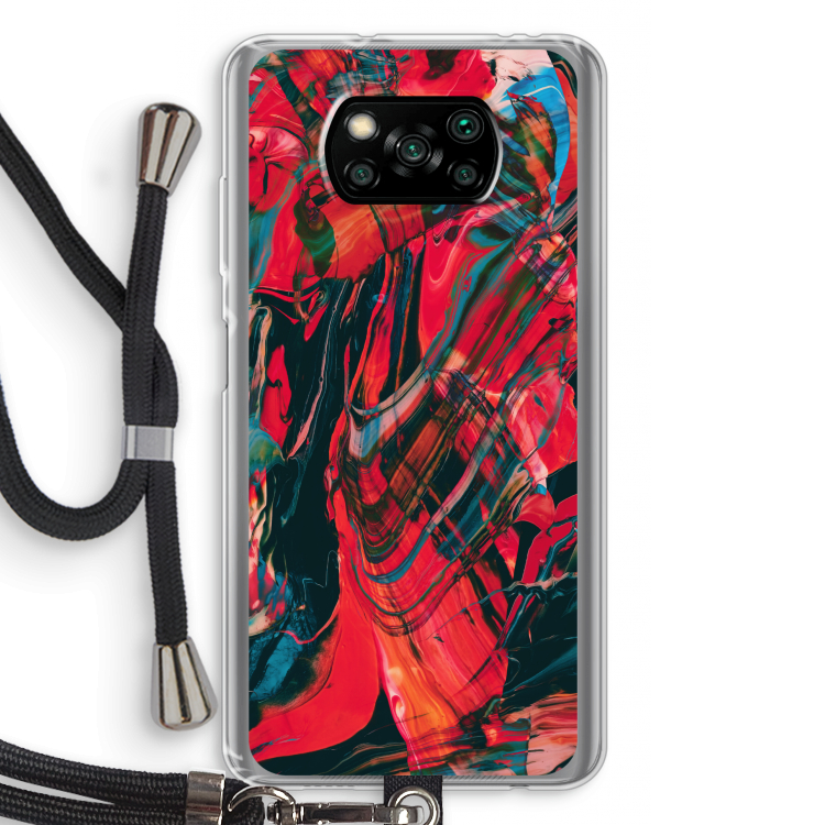 Endless Descent: Xiaomi Poco X3 Pro Transparant Hoesje met koord