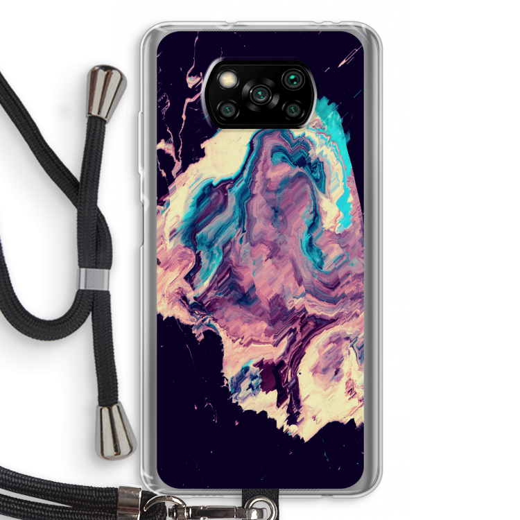 Cosmic Silence: Xiaomi Poco X3 Pro Transparant Hoesje met koord