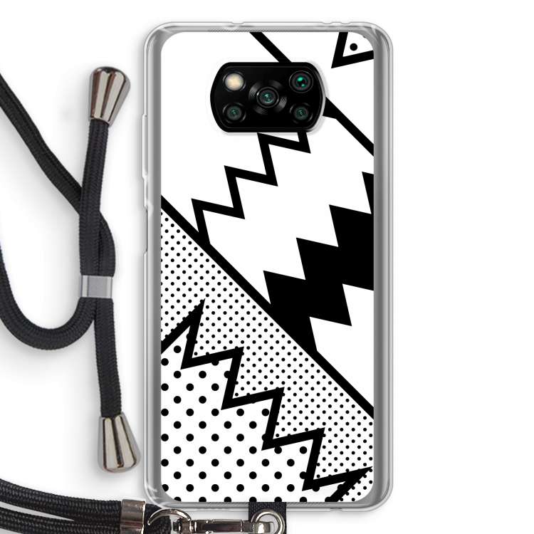 Pop Art #5: Xiaomi Poco X3 Pro Transparant Hoesje met koord